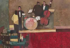 Ferdinand Hložník, Kapela, 1958, Olej na papieri