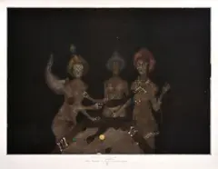 Vladimir Gazovic, Fontainbleau in Zwijndrecht II, 1995, Škrabaná litografia na papieri, 11/5