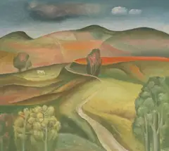 Běla Kolčáková, Krajina návratov, 1983, Olej na plátne