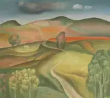 Běla Kolčáková, Krajina návratov, 1983, Olej na plátne