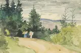 Imro Weiner-Kráľ, Z Považia, 1965, Akvarel na papieri