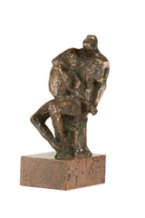 Jozef Kostka, Gitarista, 1970-1975, Bronz, mramorový podstavec