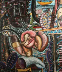 Allen Phillip, Mars a Venuša, Okolo 1982, Olej na plátne