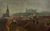 Gustáv Wintersteiner, Pohľad na Bratislavu, Okolo 1920, Olej na plátne