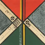 Alojz Klimo, Križovatka, 1966, Tempera na kartóne