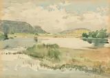 Imro Weiner-Kráľ, Krajina s jazerom