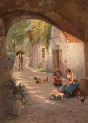 Eduard Majsch, Palugyayov majer, 1902, Olej na kartóne