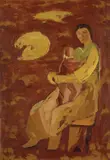 Miloš Alexander Bazovský, Materstvo, 1946-1947, Olej na kartóne