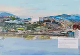 Zahmlená pravda nad Bratislavou (o slovenskej histórii) by Bartoš Peter - Rampáková Ľudmila a kolektív autorov, 2019, Kombinácia techník, koláž a maľba na PVC doske, sold Oct 2019