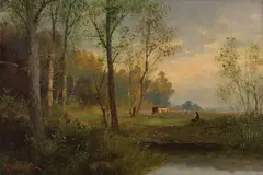 Anton Wallner, Pastierik, Okolo 1860, Olej na plátne