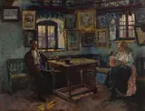 Gustáv Mallý, Slovenská Rodina, Okolo 1915, Olej na plátne