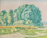 Ernest Zmeták, V meandri Dunaja, 1978, Olej na plátne