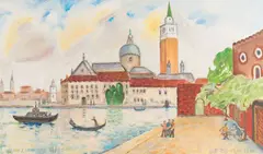 Miloš Šimurda, Venezia - San Giorgio, 1976, Olej na sololite