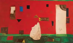 Július Szabó, Červené mesto, Okolo 1965 - 70, Olej na kartóne