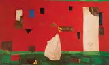 Július Szabó, Červené mesto, Okolo 1965 - 70, Olej na kartóne