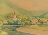 Ľudovít Csordák, Krajina s kostolom