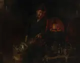 Hermann Armin Kern, Starý vinár, 1905, Olej na plátne