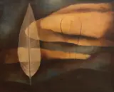 František Malý, Krajina so stromom, 1936, Olej na plátne