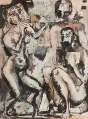 Koloman Sokol, Hudobníci, 1978-1989, Gvaš, tempera na papieri