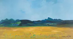 Hej pod Kriváňom by Vladimír Vestenický, 1969, Olej na sololite, sold Jun 2019