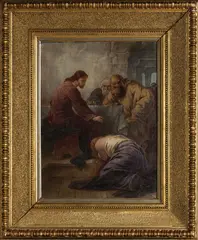 Ferdinand Keller, Kajanie, 1904, Olej na plátne
