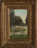 Eduard Majsch, V sade Janka Kráľa, 1884, Olej na dreve
