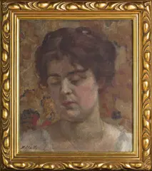 Jan Hála, Portrét ženy, Okolo 1925, Olej na plátne