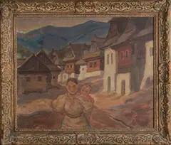 Štefan Polkoráb, Matka s dieťaťom, Okolo 1930, Olej na plátne