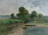 Gyula Zorkóczy, Pri Hornáde, Okolo 1920, Olej na plátne