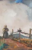 Martin Benka, Čadca, 1936, Olej na kartóne
