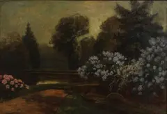 Ferenc Olgyay, V parku, Okolo 1940, Olej na plátne