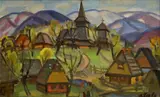 Kocka Andrej Andrejovič, Z Podkarpatskej Rusi, Okolo 1970, Olej na kartóne