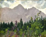 Karl Sovanka, Horská krajina, Okolo 1940, Olej na plátne