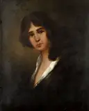 Mikuláš Jordán, Portrét mladej ženy, Okolo 1930, Olej na kartóne