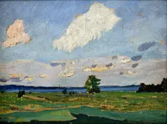Alexander Kubínyi, Krajina, Okolo 1900, Olej na preglejke