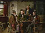 J. Golwig, Hráči šachu, Okolo 1820 - 30, Olej na plátne