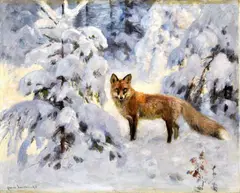 Líška by Karl Ritter von Dombrowski, Okolo 1930, Olej na plátne, sold Dec 2018