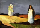 František Kudláč, Blúdiace, Okolo 1970, Olej na sololite