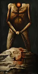 Rudolf Krivoš, Pamätník Zikkuratu, 2003, Kombinácia techník na preglejke