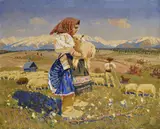 Jan Hála, Važecké dievča s ovečkou