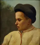 Gejza Salay, Chlapec v klobúčiku, Okolo 1935, Olej na kartóne