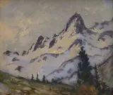 Ľudovít Križan, Oľgin štít, 1940, Pastel na papieri