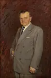 Max Schurmann, Portrét Klementa Gottwalda, 1952, Olej na hrubom kartóne