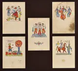 Ľudovít Fulla, Päť ilustrácii ku knihe "Spevník...", Okolo 1964, Akvarely na papieri