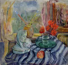 Francis de Erdely, Zátišie, Okolo 1950, Olej na plátne
