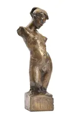 Poloakt by Antonín Lhoták, Neskoršia edícia, Bronz, sold Oct 2018
