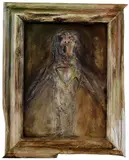 Ilavský Svätozár, Výkrik (Dobrú noc v Quinta del Sordo Goya!), 1996, Asambláž, akryl na dreve