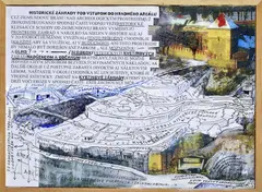 Peter Bartoš, Najdrahšia je naša história..., 2010-2018, Koláž, kombinácia techník na korkovej nástenke
