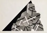 Rudolf Sikora, Čierna mohyla (Z cyklu Zrezaná mohyla), 1988 - 89, Olejová tempera, kombinácia techník na papieri