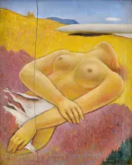 Imro Weiner-Kráľ, Akt (Na lúke), 1968, Olej na plátne